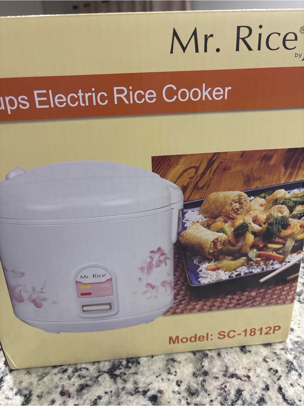 White Electric Rice Cooker - SC-1812P